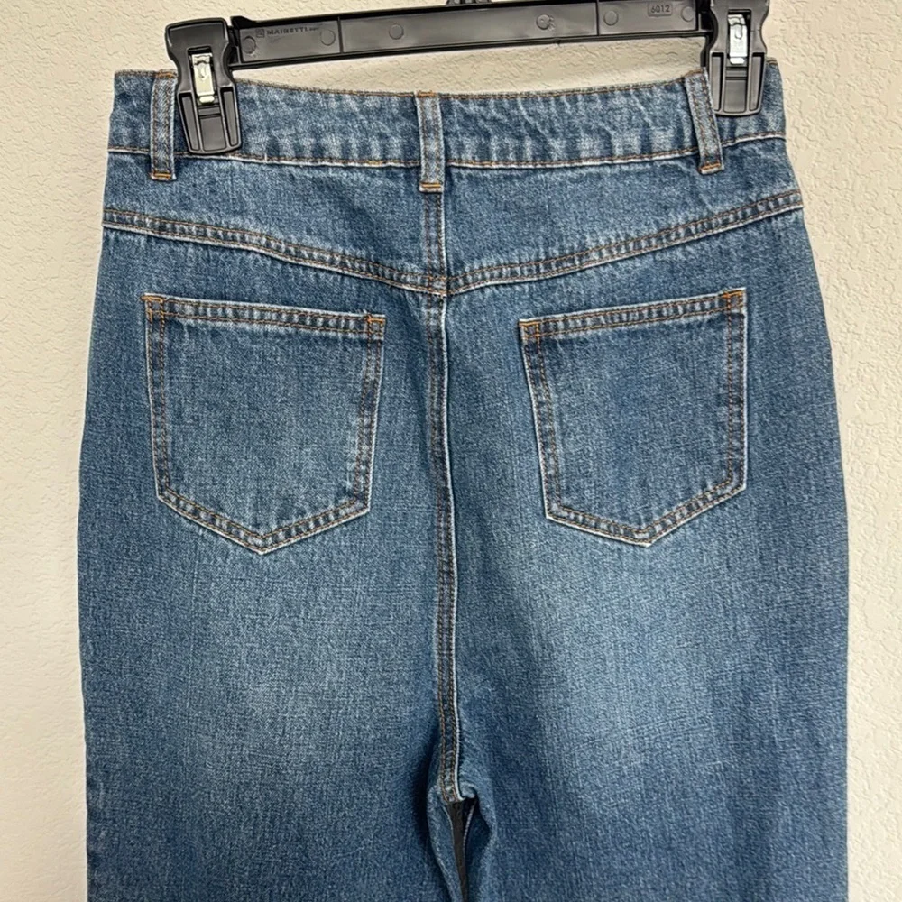 Anthropologie English Factory Wide Leg Flare Button Down Jeans Size S - Picture 6 of 7